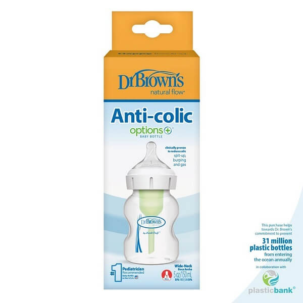 شیشه شیر دکتر براون ۱۵۰ میل anti-colic مدل 51600